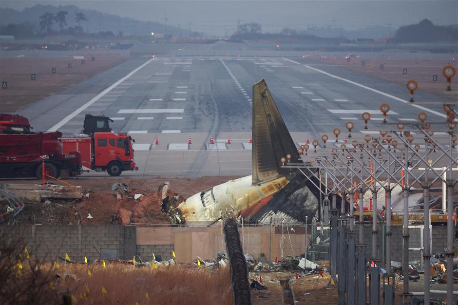 Questions over airport embankment, bird strikes as South Korea air crash probed